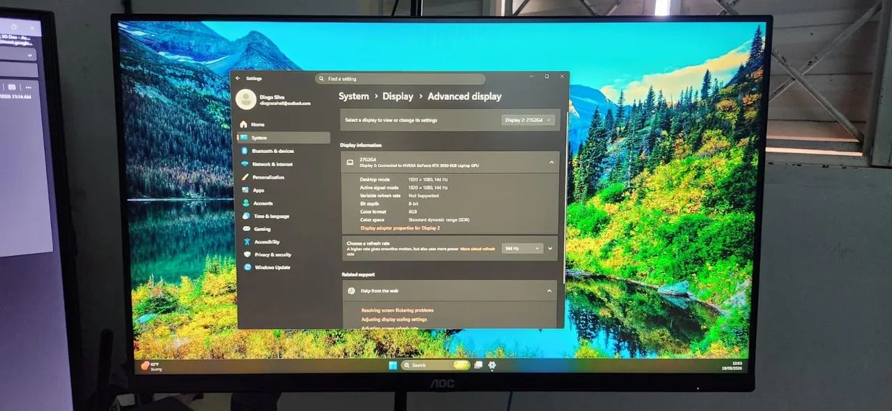 Monitor AOC 27G2G4 Linha hero - Foto 2