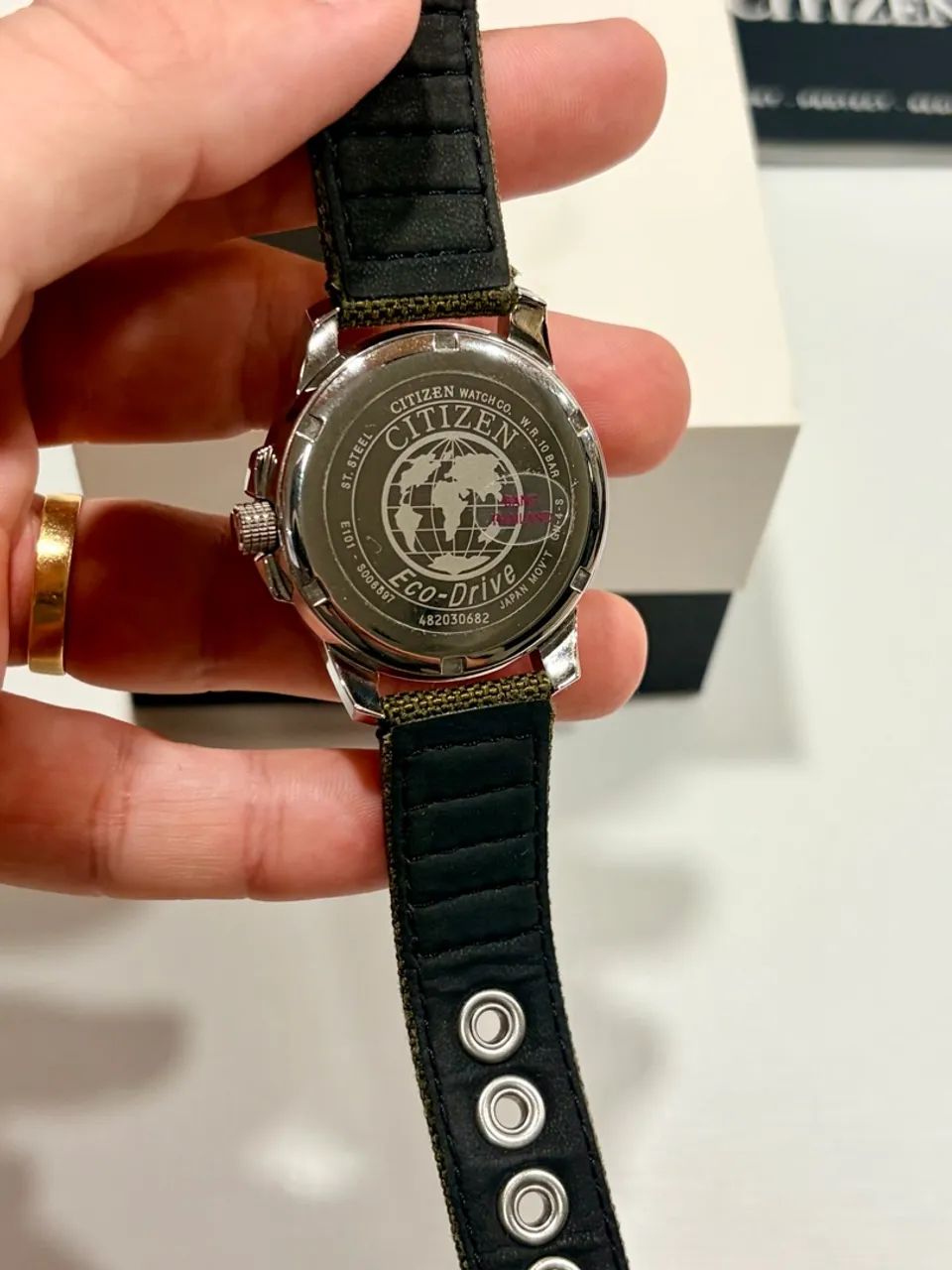 Relógio Citizen Eco Drive E100 Bm8180-03e - Foto 5