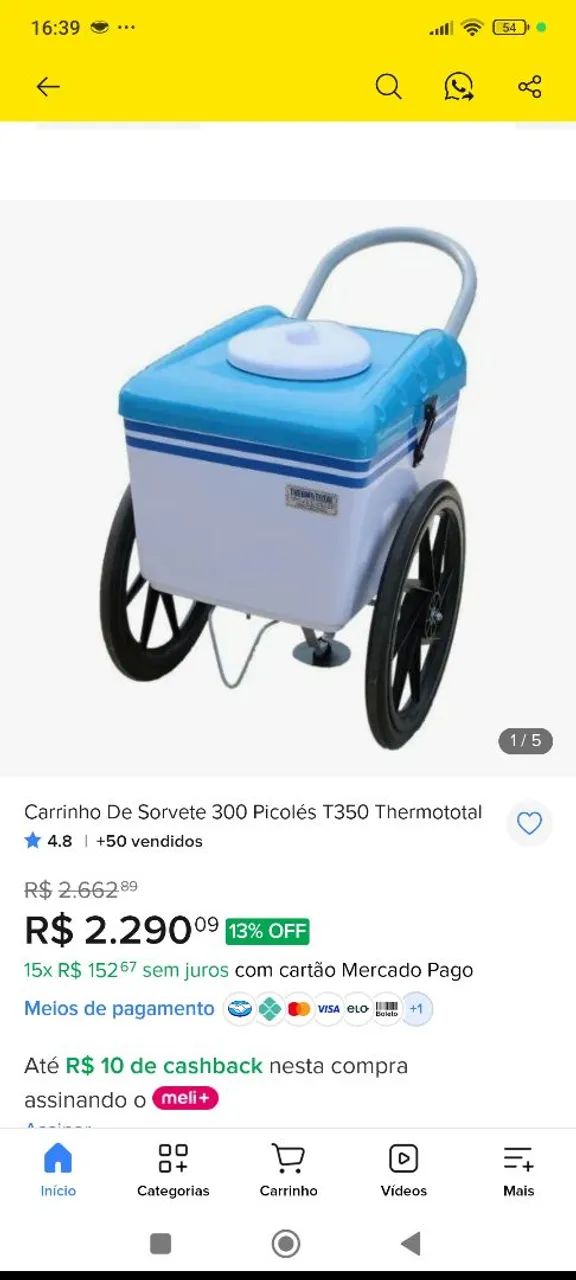 Carrinho de sorvete (picolé) - Foto 5