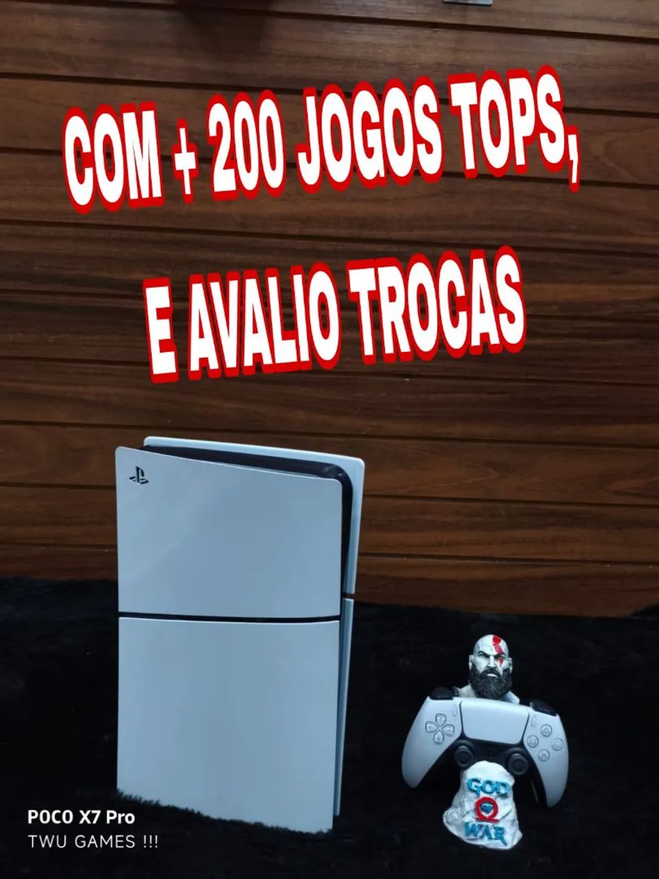 PS5 slim + 200 jogos, e avalio trocas 