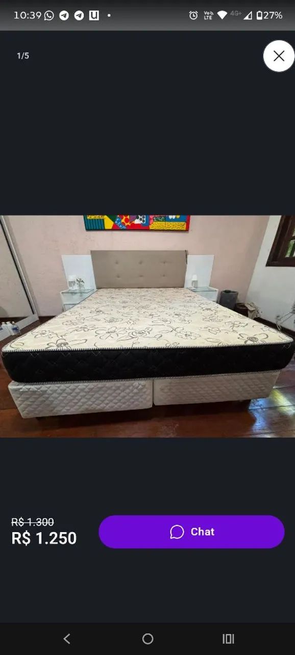 Cabeceira cama box com gaveteiros - Foto 4