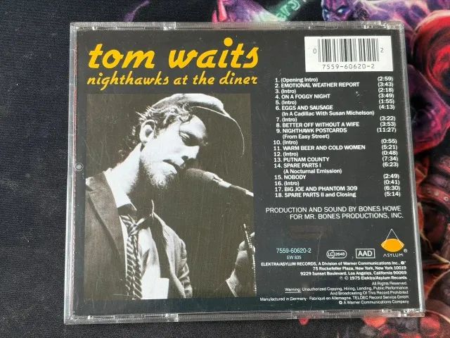 Cd tom Waits - nighthawks at the diner - perfeito estado midia e capa, importado - Foto 2