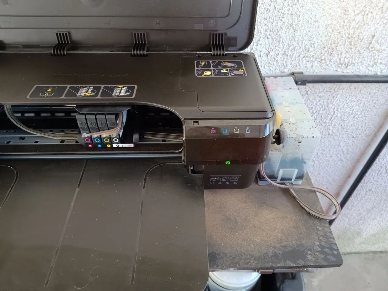 Vendo Impressora HP Officejet 7110, A3, Colorida, Wi-Fi, com tank de tinta funcionando. - Foto 5