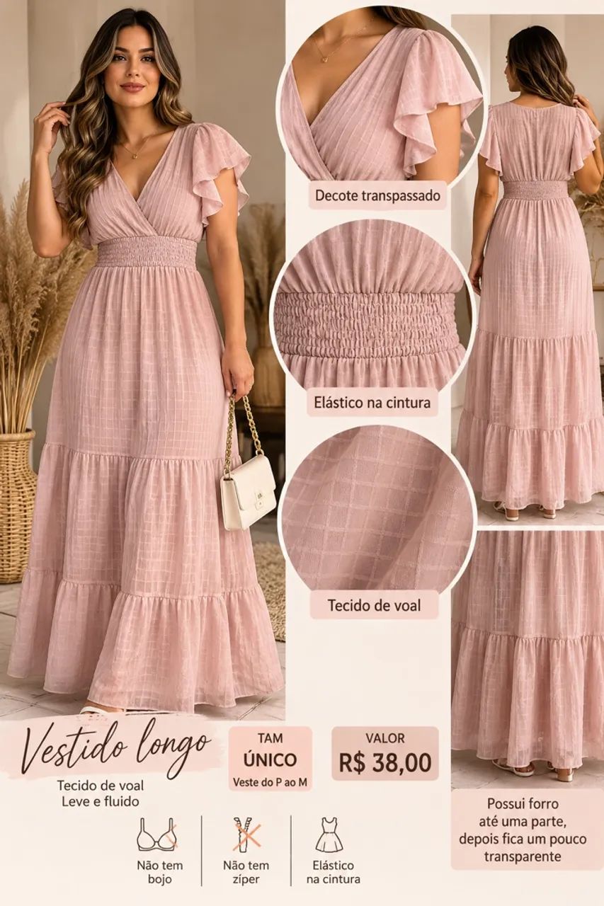 Vestido rose 