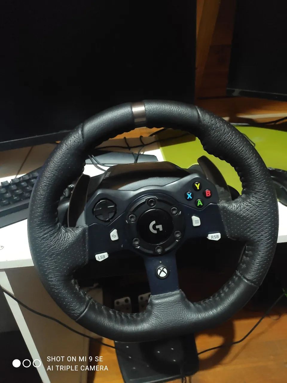 Volante Logitech G920 + Câmbio H - Completo na Caixa | R$ 1.600 - Foto 2