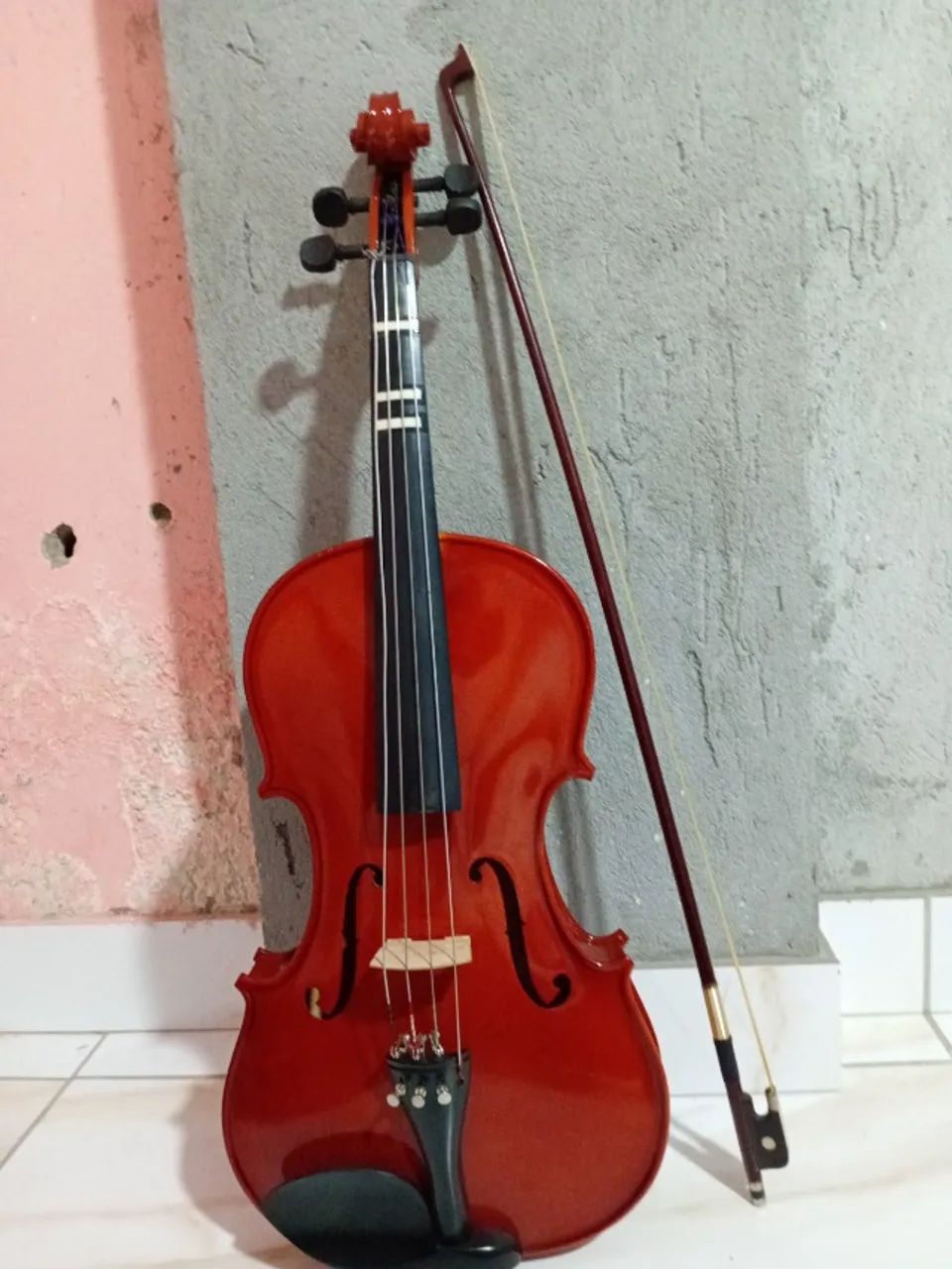 Viola de Arco Michael usada + arco e bolsa - Foto 4