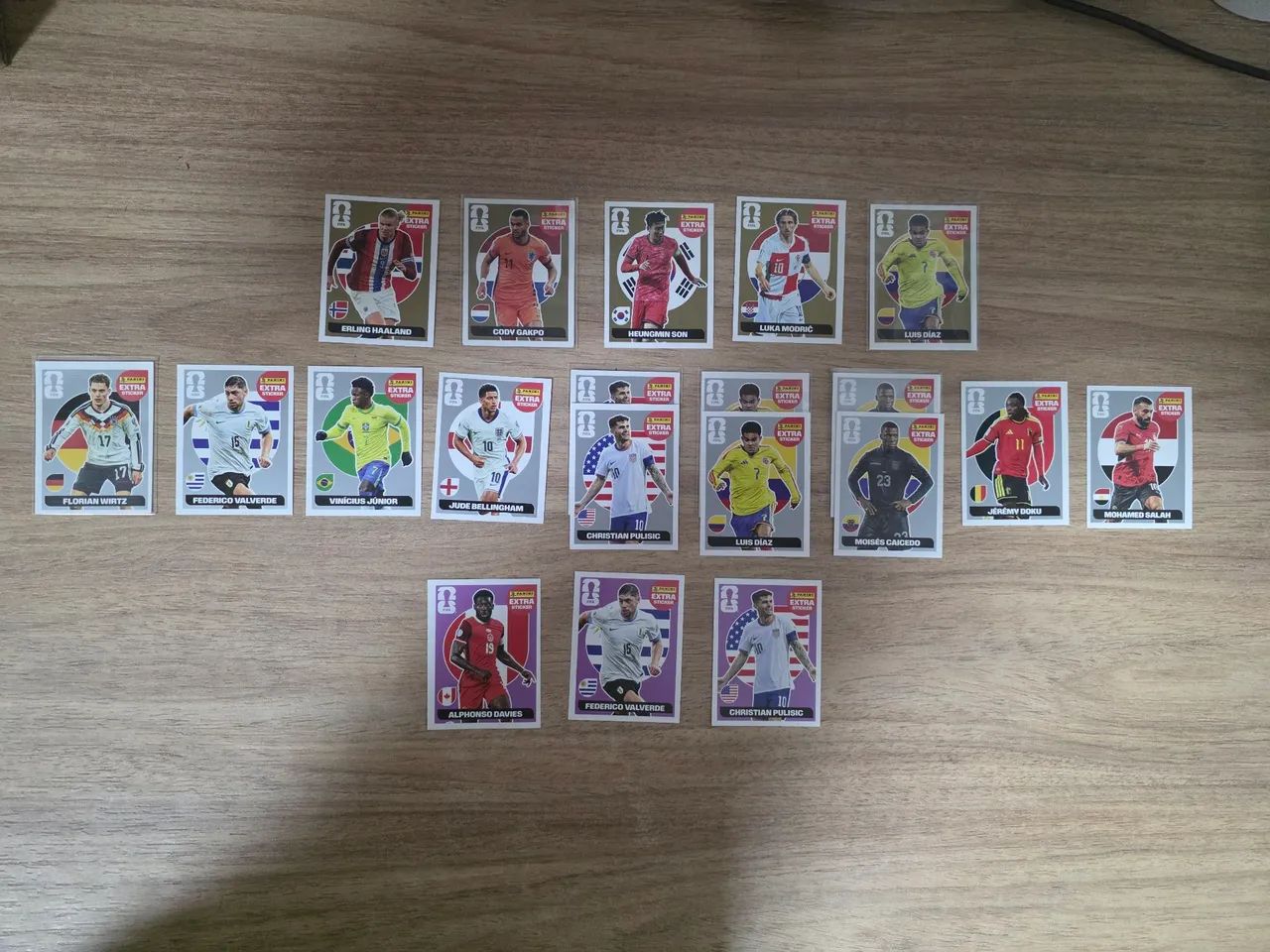 Legends Extra Sticker Ouro, Prata e Regular