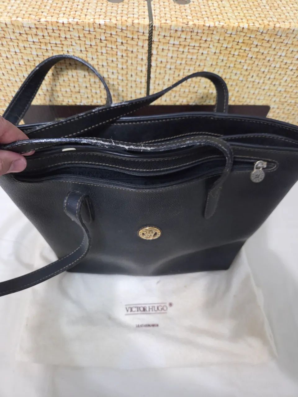 Bolsa de couro - Victor Hugo  - Foto 3