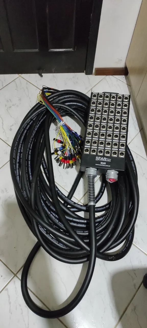 Multicabos 35M, 48 vias com bandeja e case.