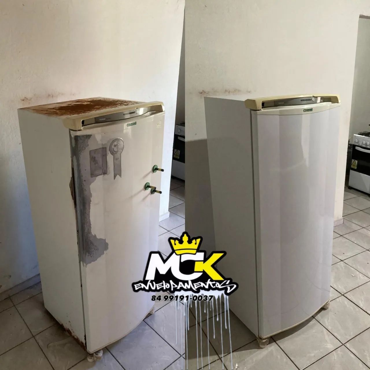 Envelopamento de geladeira  - Foto 4