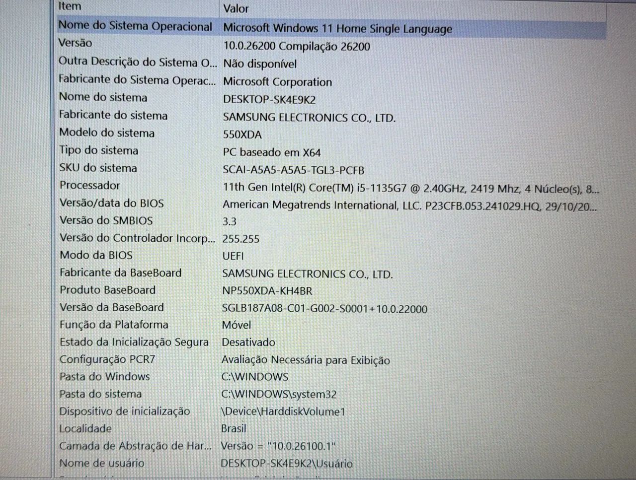 Notebook Novo I5 11° Gen - 8GB RAM - 447GB SSD - Foto 4