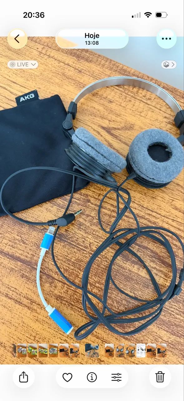 Fone de ouvido AKG