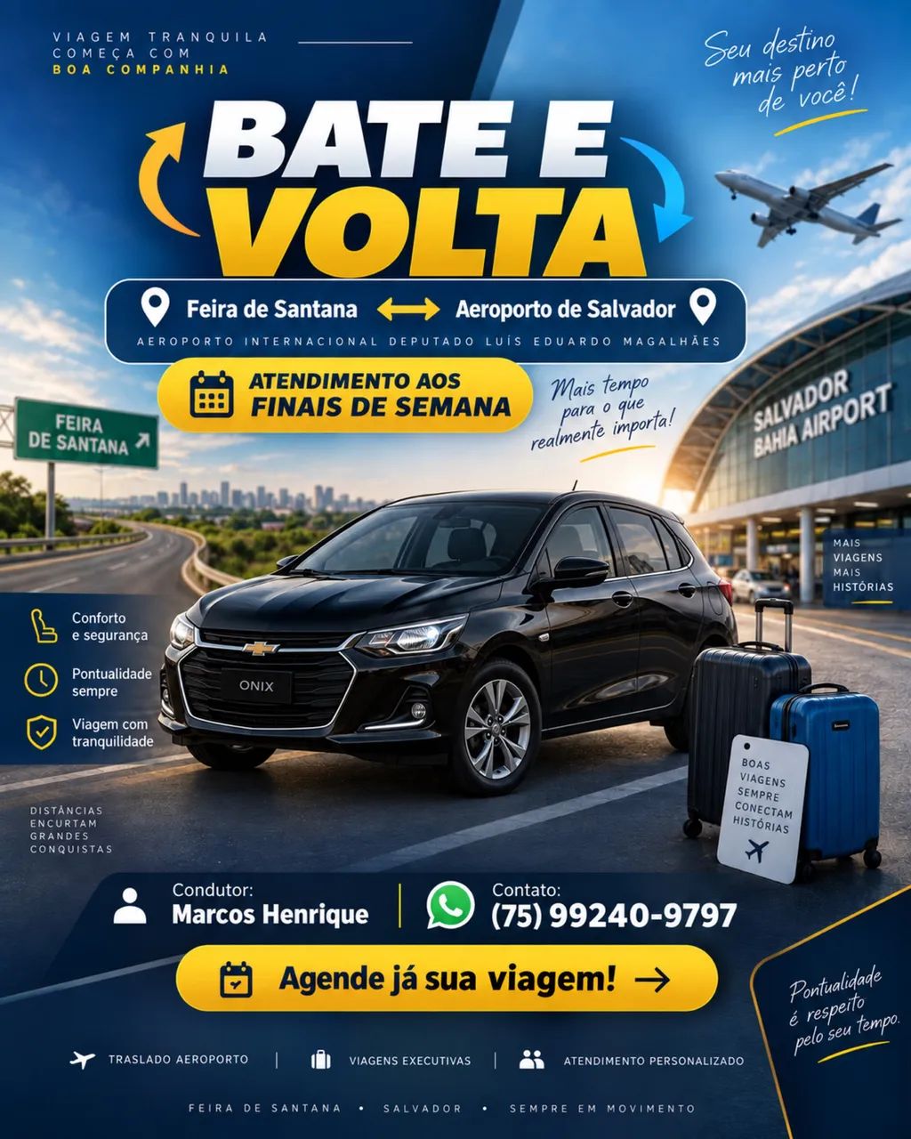 BATE VOLTA AEROPORTO FSAx SSA