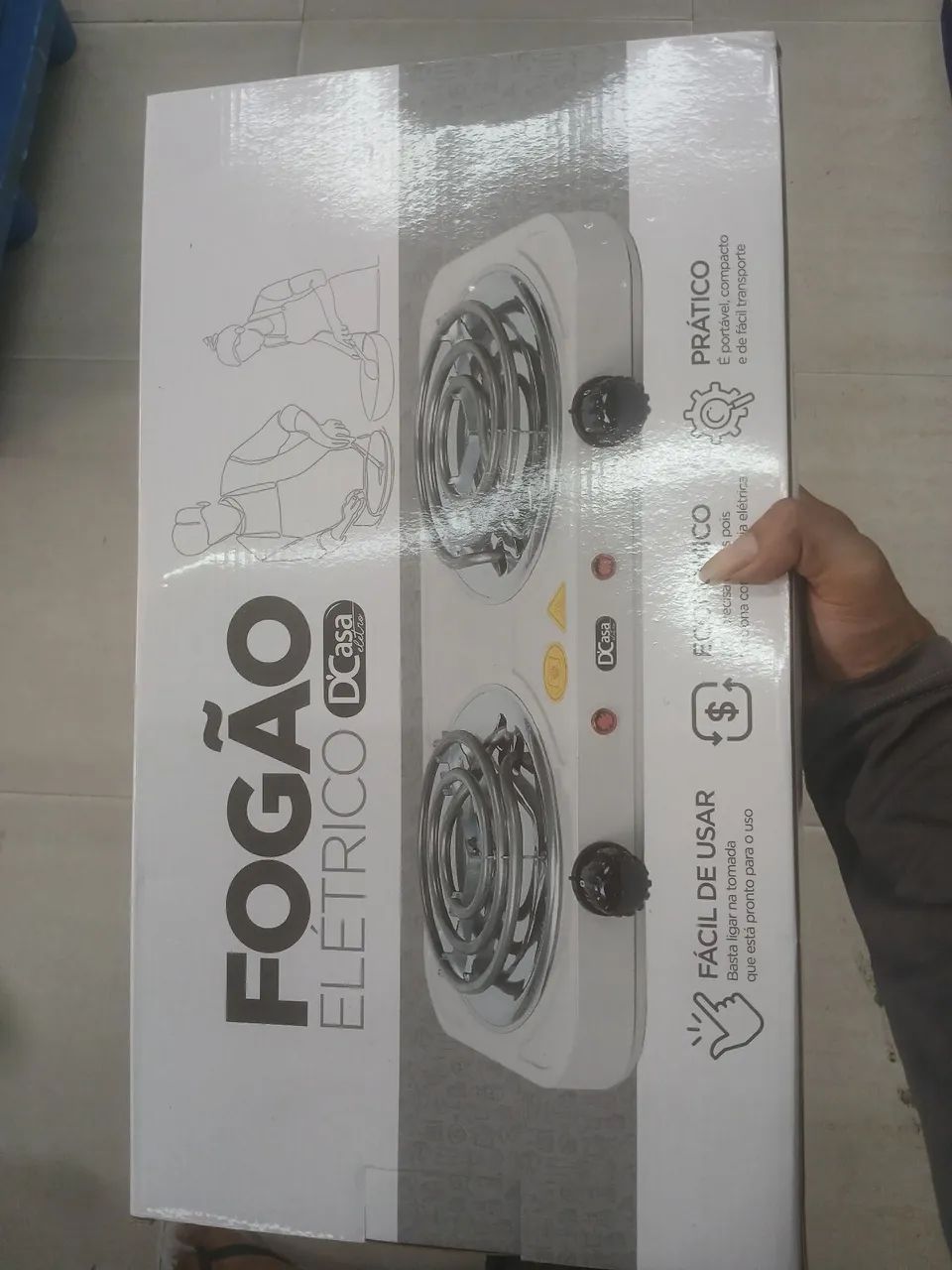 Fogão Elétrico 2 Bocas 