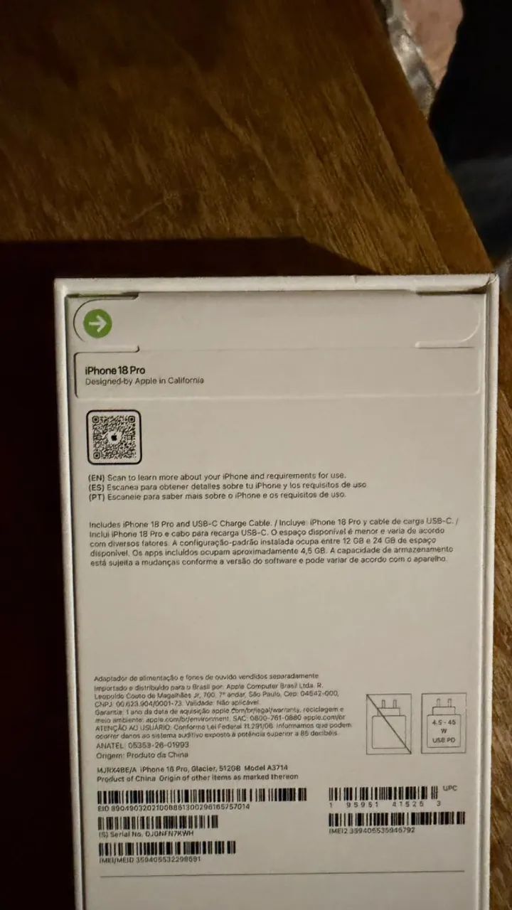 Apple Iphone18pro 512gb - Foto 4
