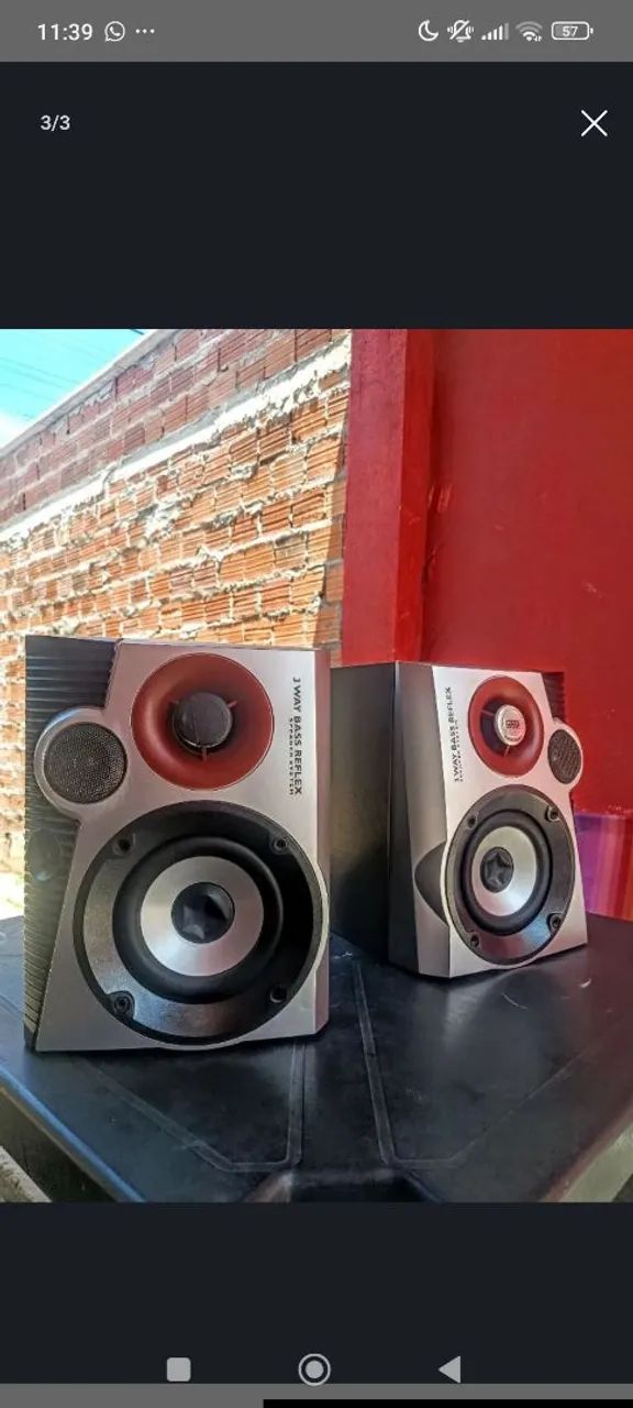 Duas caixas de som relíquia funcionando perfeitamente conservadas - Foto 3