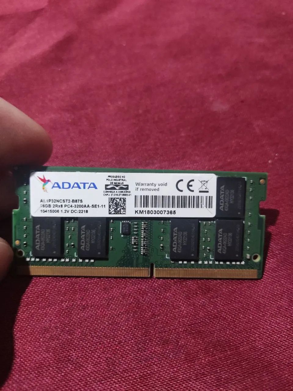 Memória ram 16gb notebook 