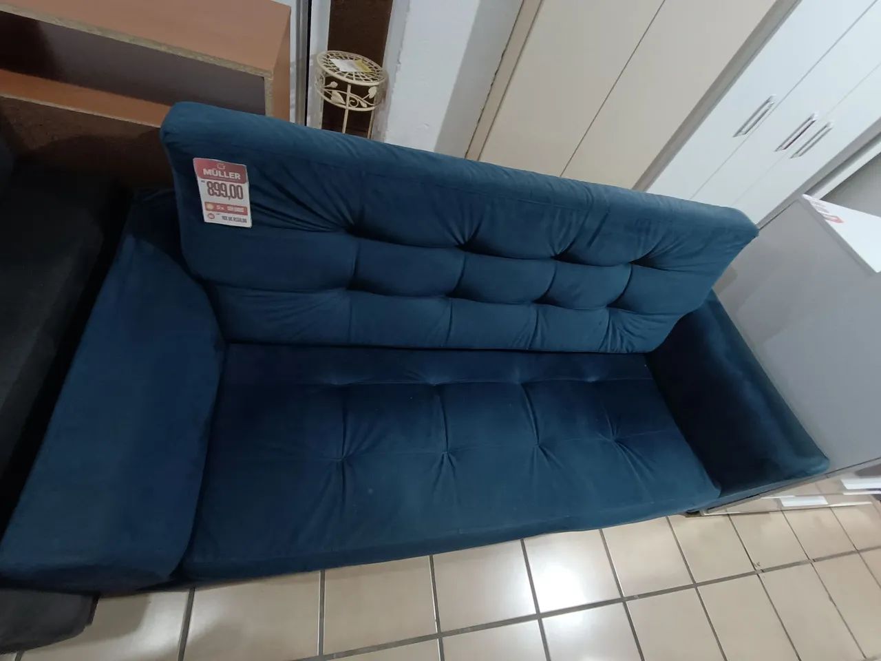 Sofá azul fixo  - Foto 2