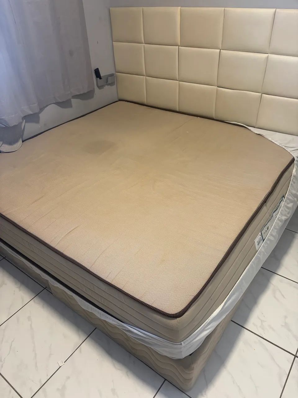Cama king Ortobom usada  - Foto 2