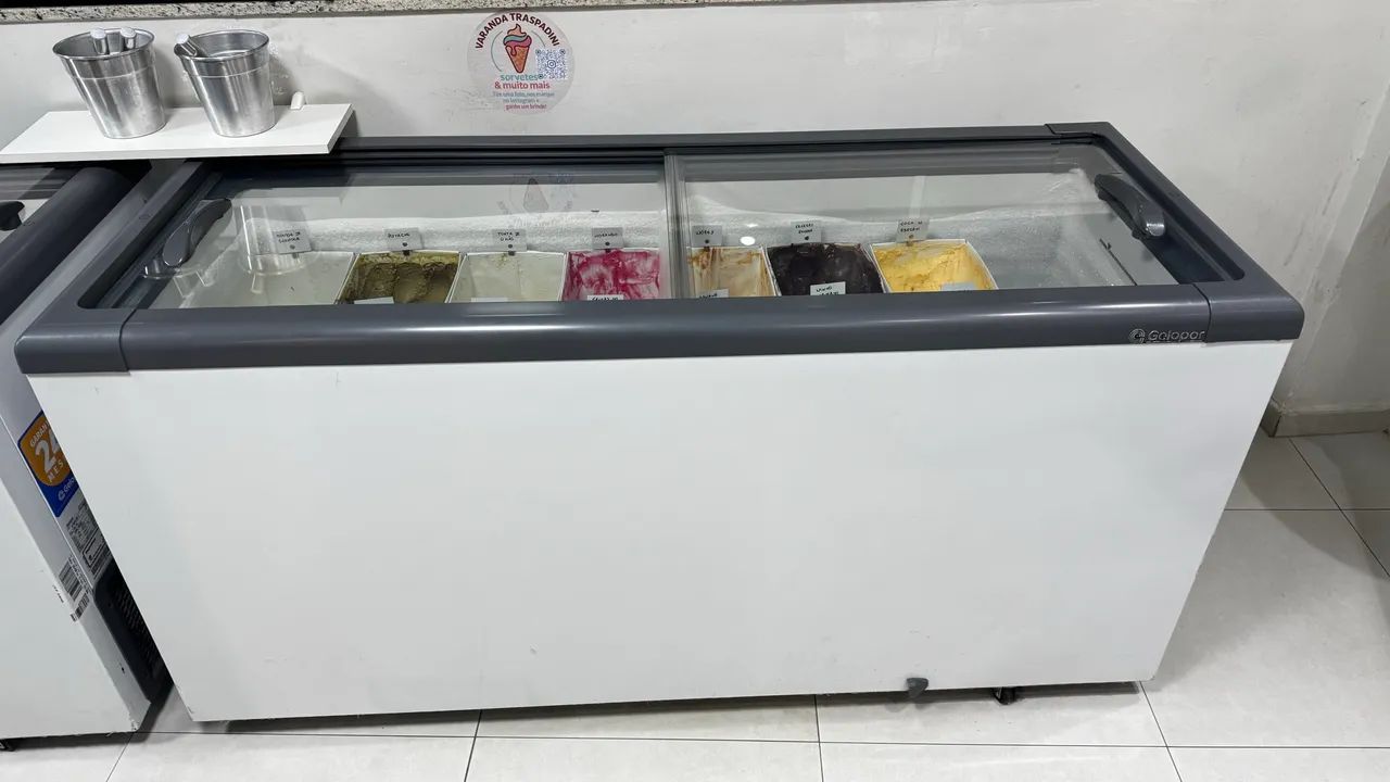 Freezer porta de vidro 550 lt gelopar