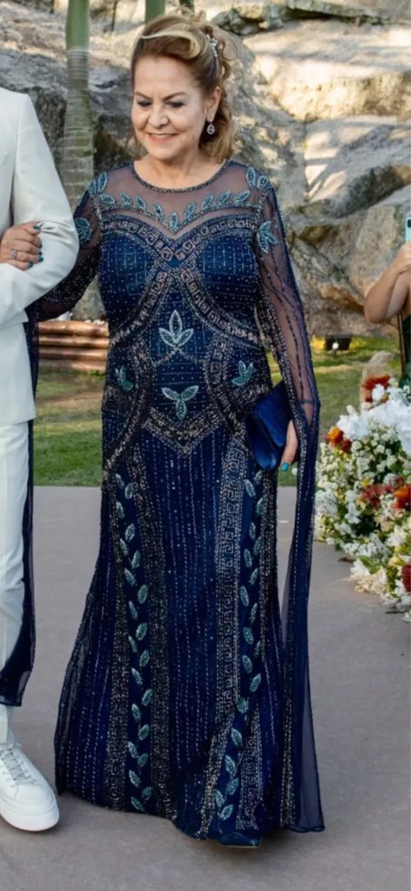 Vestido de luxo para mãe de noivos  - Foto 5