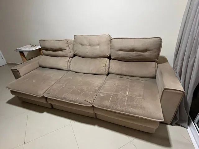 sofá retrátl 3 lugares - Foto 2