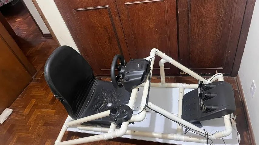 troco em xbox series-S Cockpit completo com volante pedal e câmbio - Foto 5