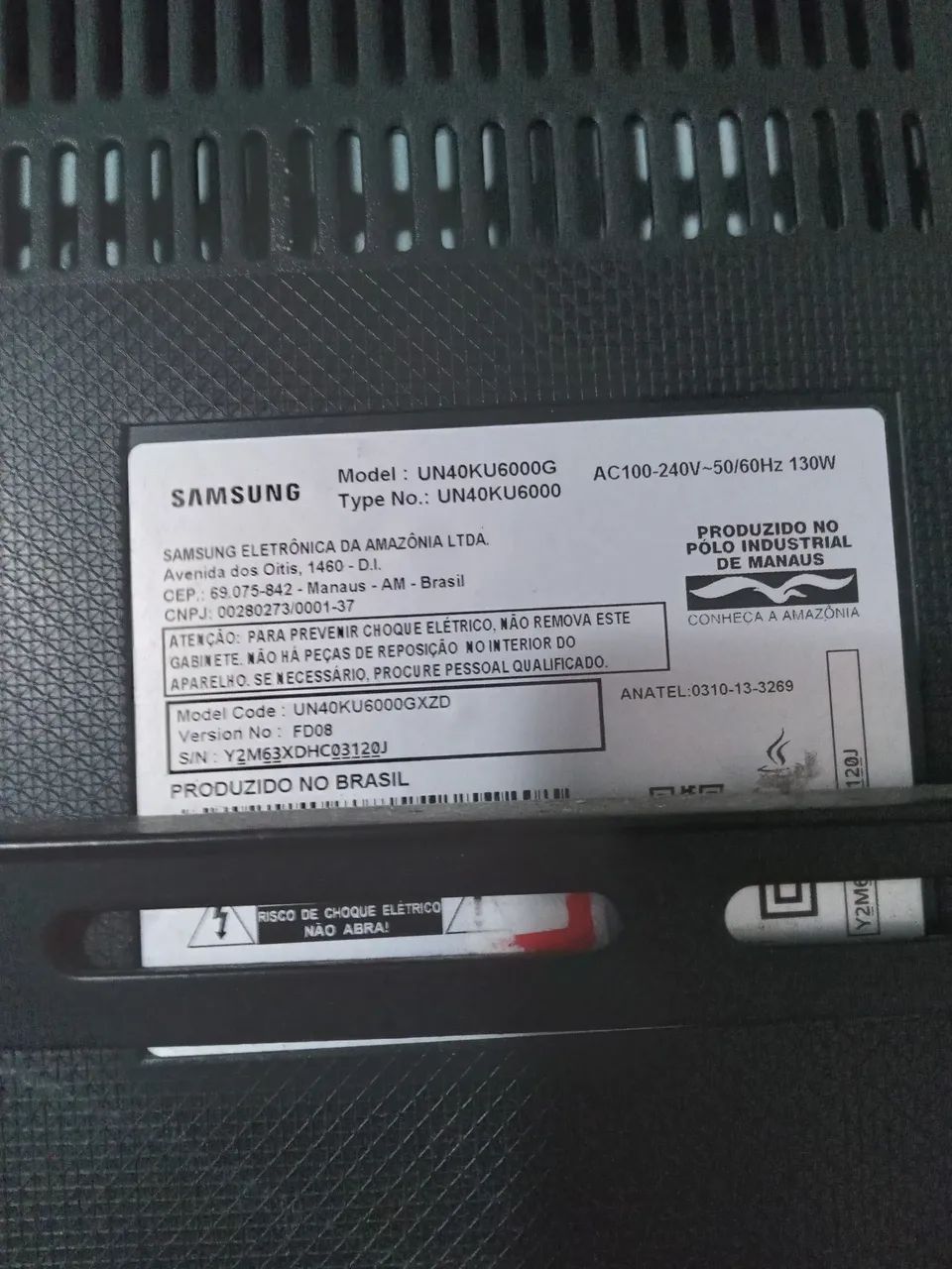 Tv samsung smart 42 polegadas com defeito - Foto 5