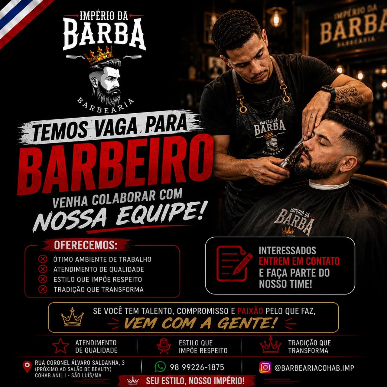 Vaga para barbeiro