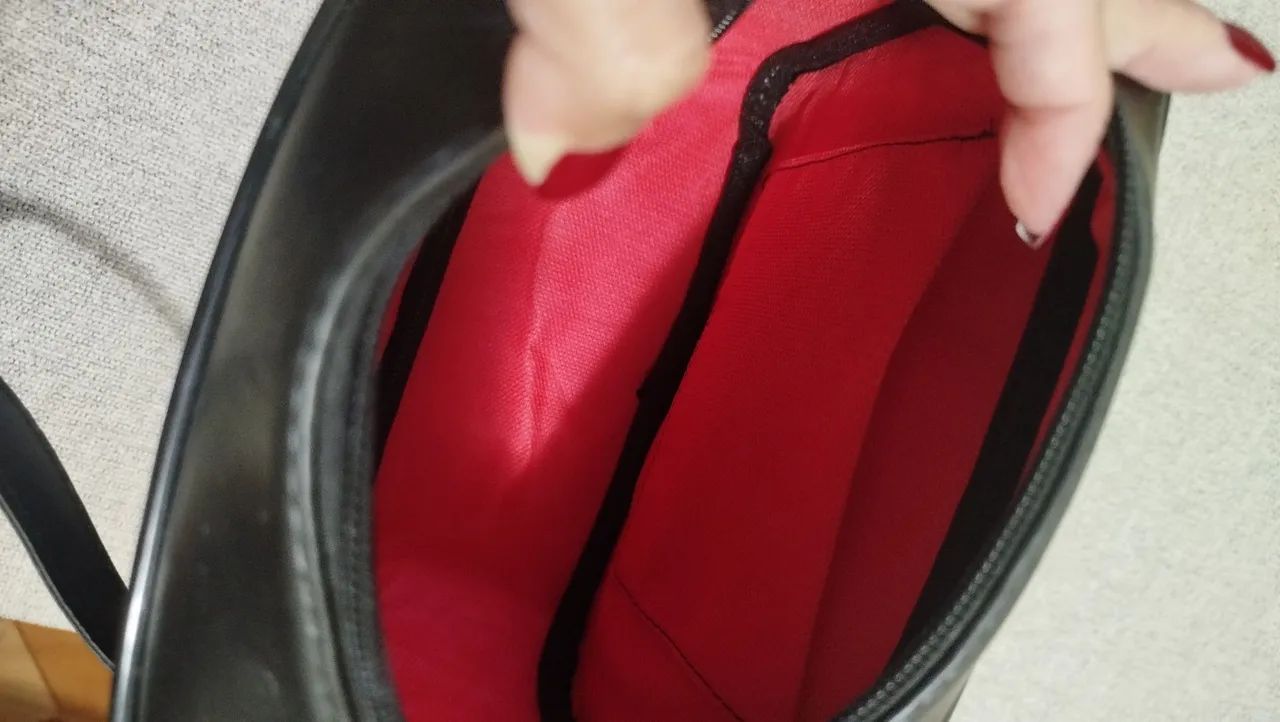 Bolsa preta nova com alça ajustável - Foto 4