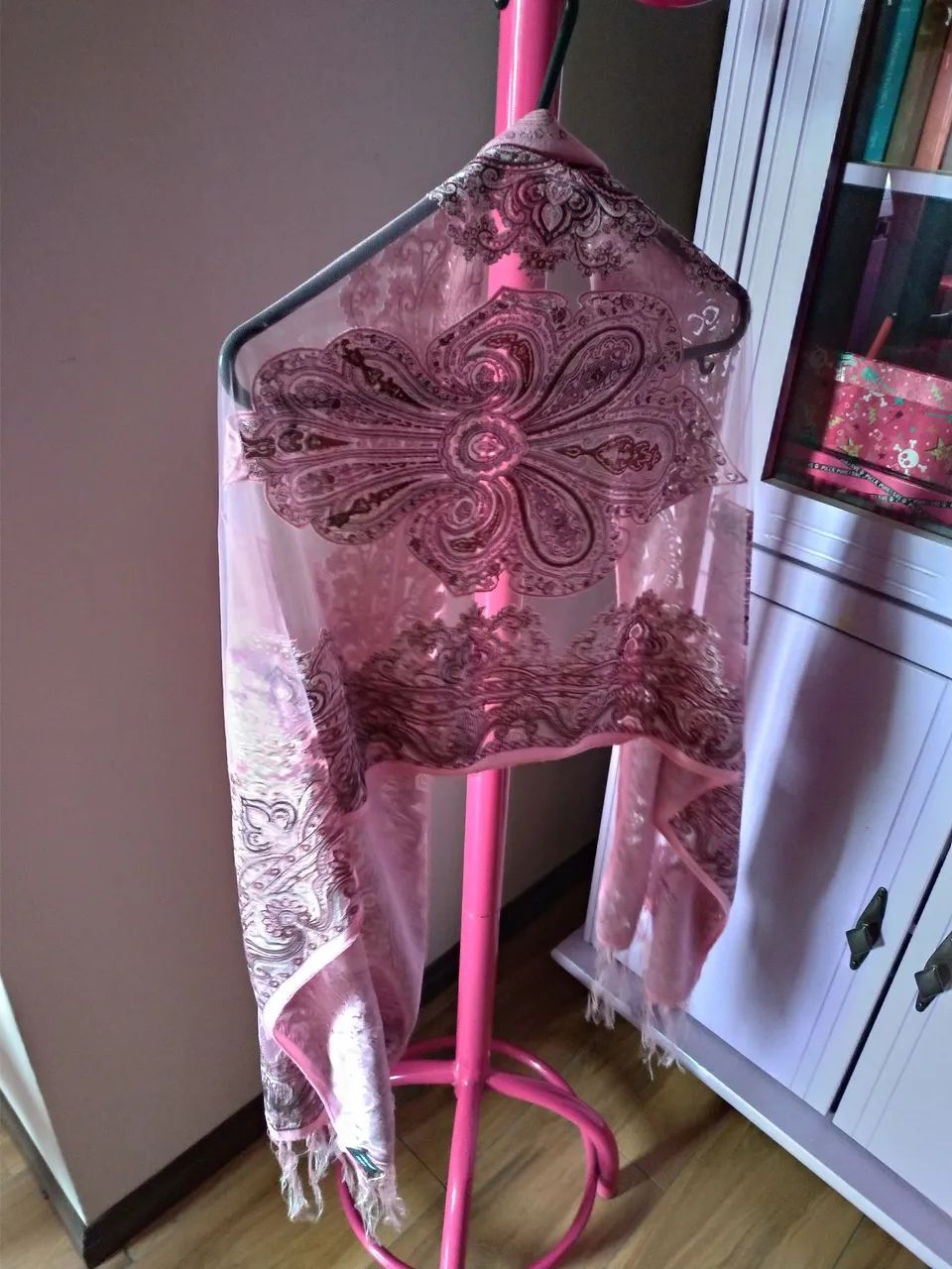 Pashmina rosa da Turquia - Foto 2