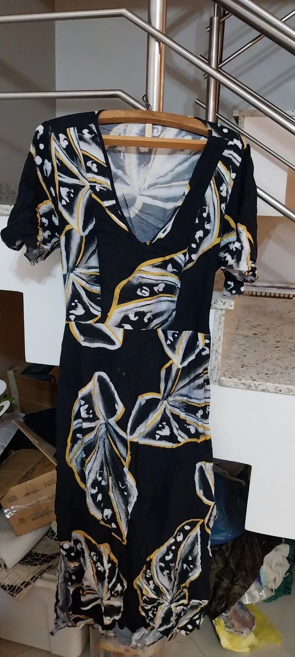 Vestido midi estampado