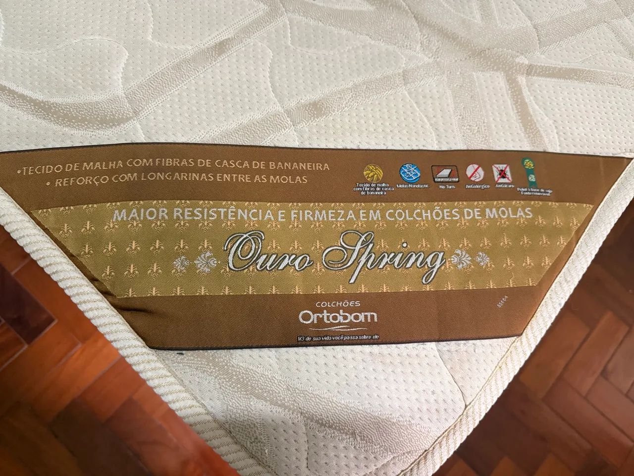 Cama box casal colchão Ortobom Ouro - Foto 3