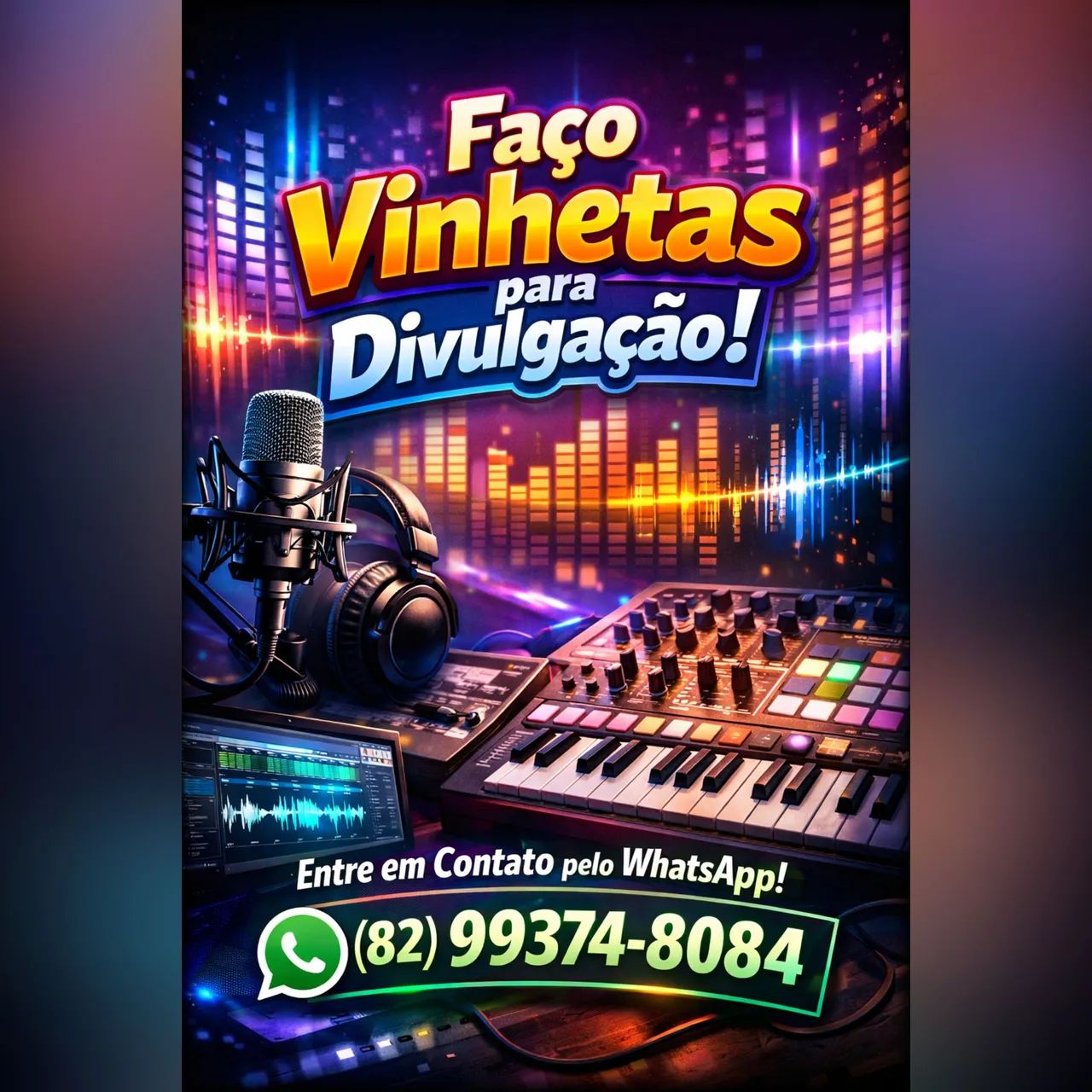 Faço Vinhetas para divulgação