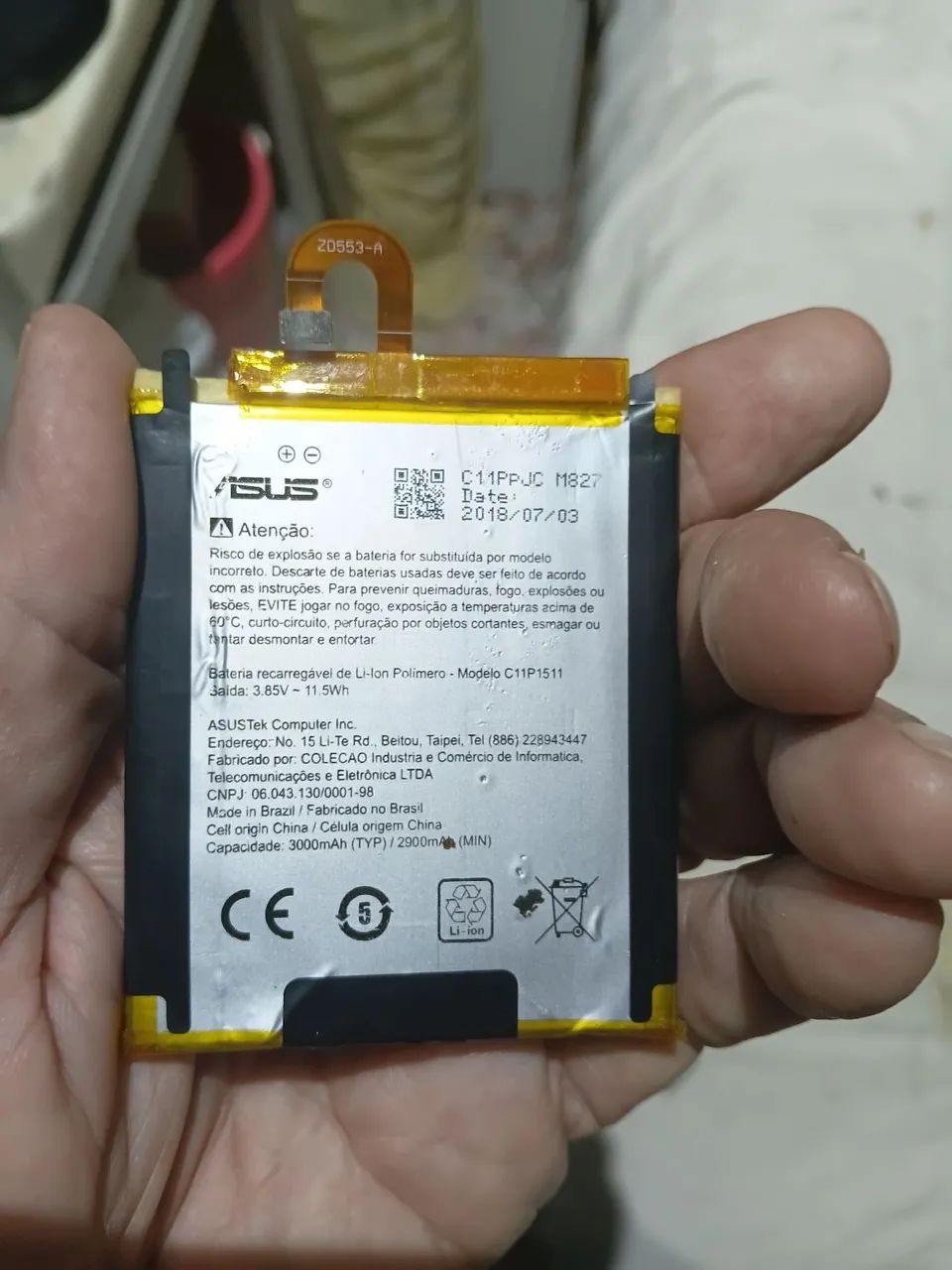 Bateria original para celular asus - Foto 3