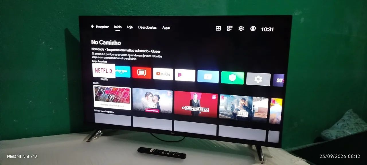 Tv smart TCL Android 40 polegadas seme Nova completa faço entrega somente interessados  - Foto 2