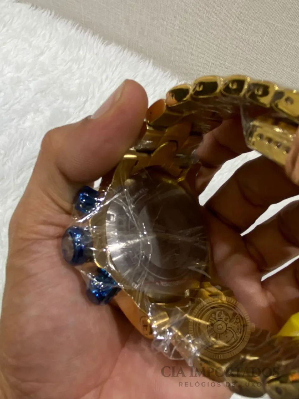 Relógio Invicta Joker Azul Dourado Automático C/ Caixa Original - Foto 3
