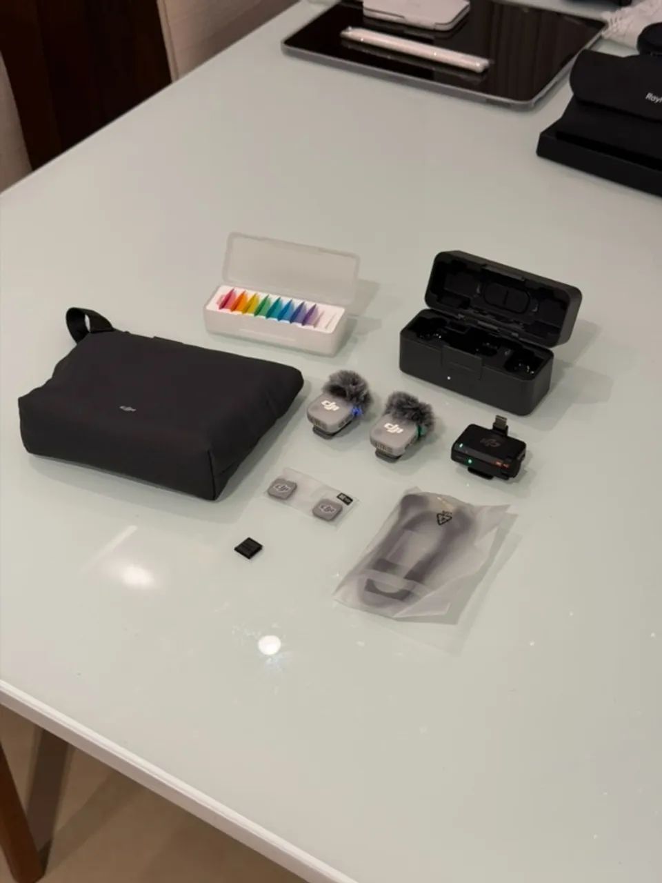 Microfone DJI Mic Mini 2 Combo Novo Zero Uso - Foto 2