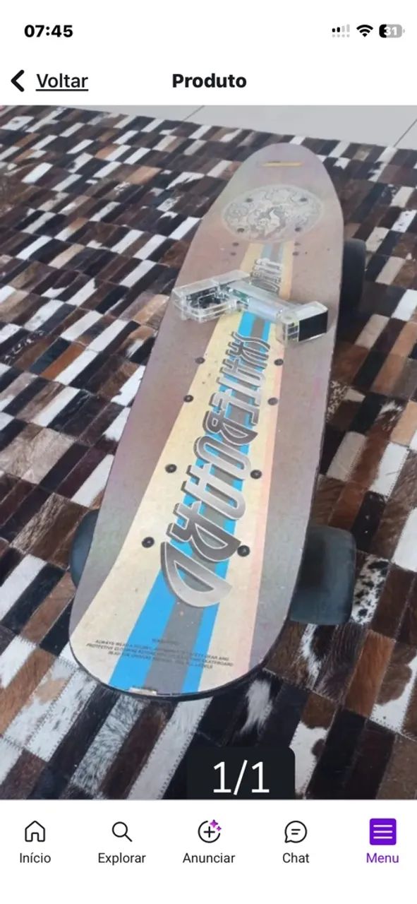 Skate elétrico 400w 