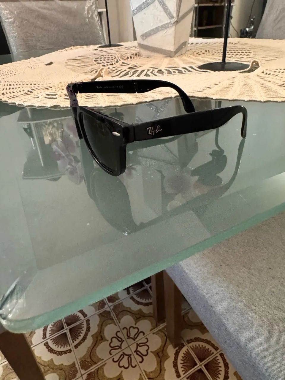 Óculos Rayban folding preto - Foto 4