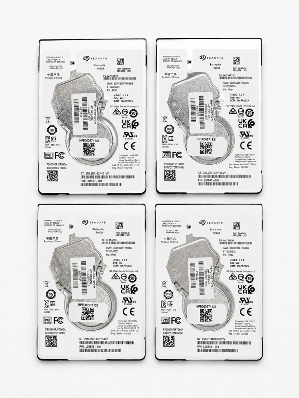 Kit 4 HD Seagate 500GB 2.5 SATA Novos Lacrados
