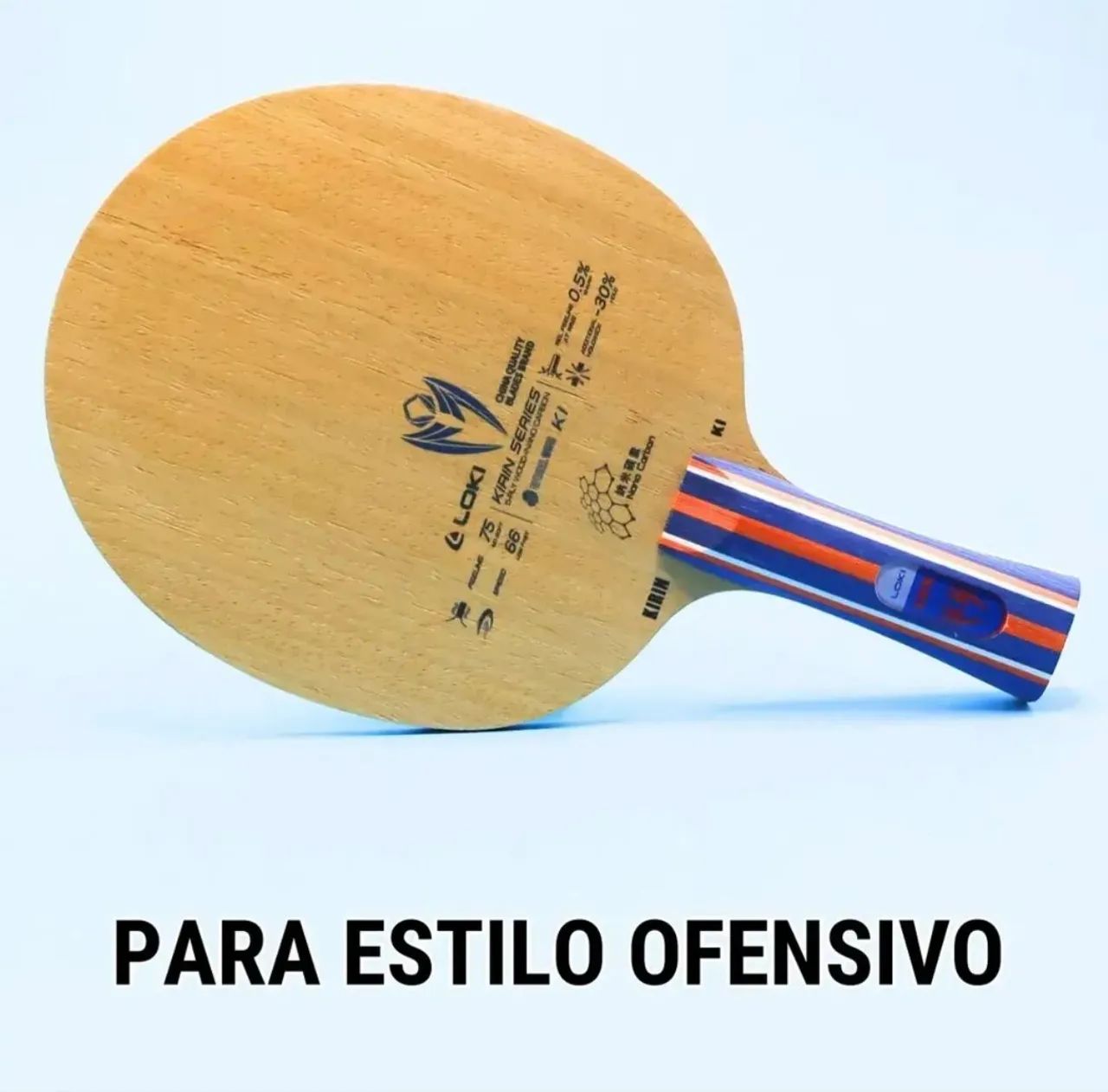 Raquete tênis de mesa Loki k1