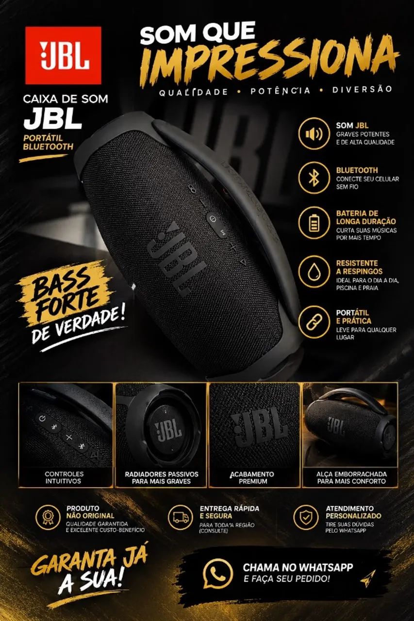 Caixa de som (sabor JBL)