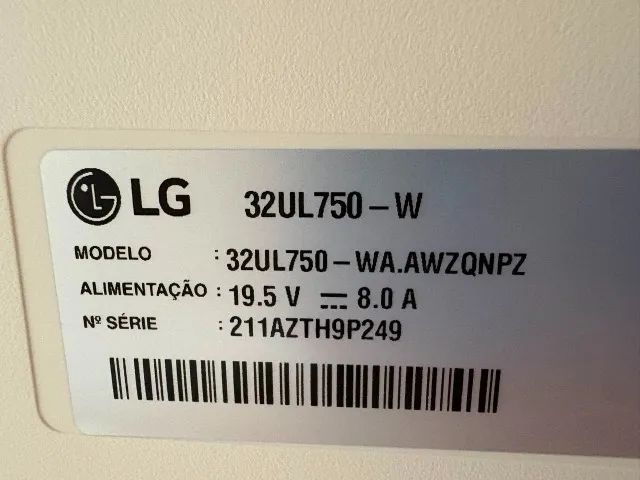 Monitor 32" LG 32UL750-W USB-C Completo em Perfeito Estado - Foto 2