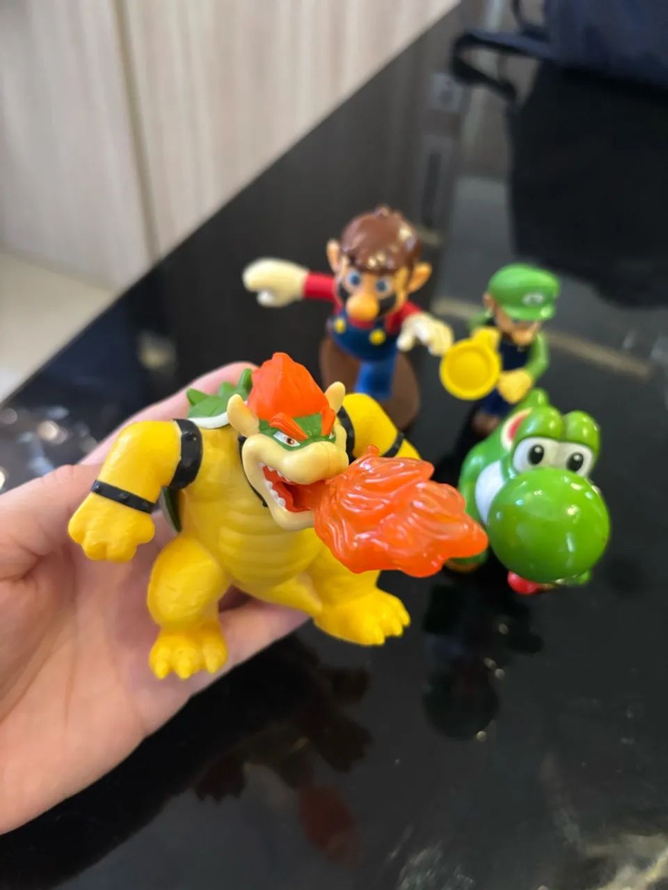 Kit Bonecos Super Mario, Luigi, Yoshi e Bowser - Foto 4