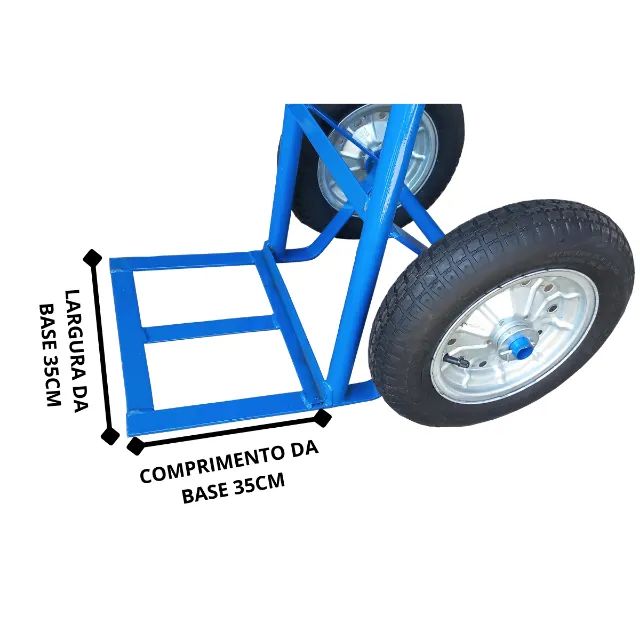 Carrinho Carro de Carga Reforçado para 200kg Rodas com Rolete - Foto 4