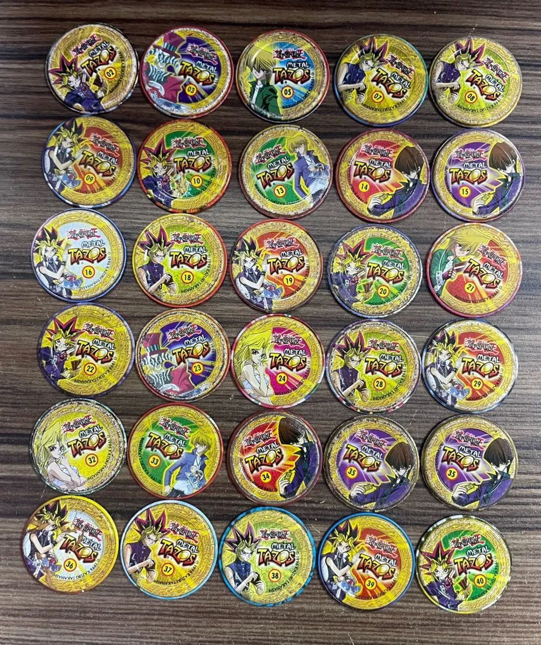 29 TAZOS METAL YUGIOH ELMA CHIPS  - Foto 2