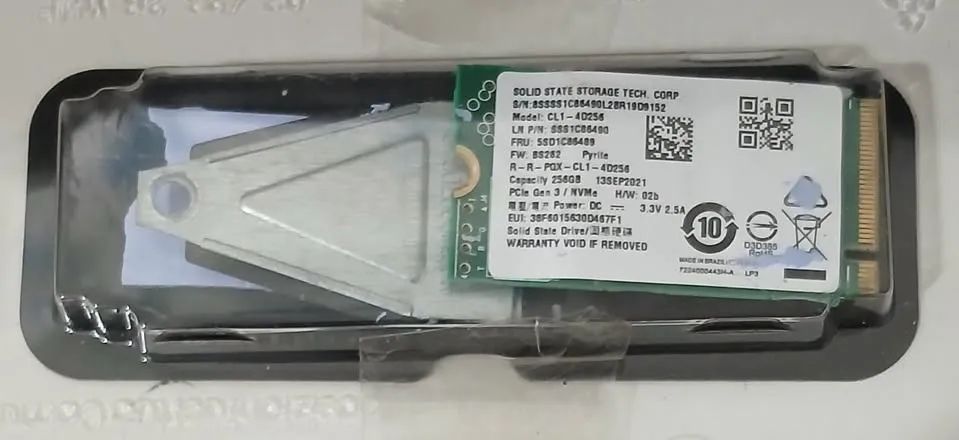 SSD NVME M2 256GB - FUNCIONANDO PERFEITAMENTE - Foto 3