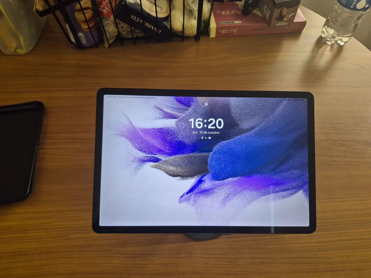 Tablet Samsung S7 Fe tela 12,4 polegadas 128 gigas 5g com case e caneta - Foto 3