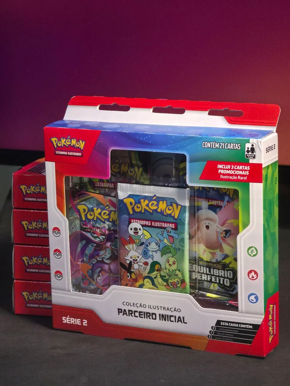 Pokémon - Box Coleção Ilustração - Parceiro Inicial - Serie 02 - Copag